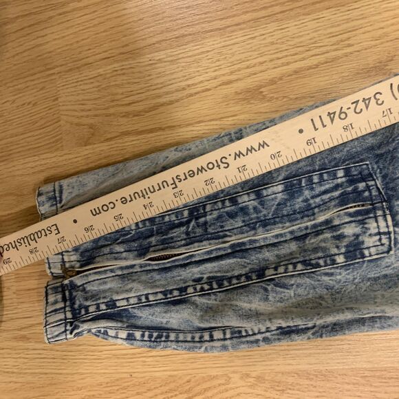 Vintage Chemin De Fer Jumpsuit Womens Small Acid Wash Flight Suit Patches 80s - Picture 11 of 16